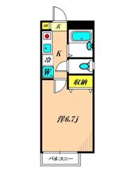 ウエストヴィラB棟の間取り画像