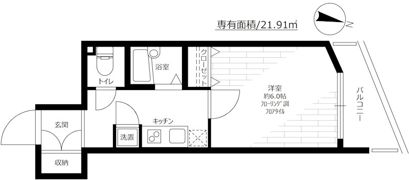 パークウェル白金の間取り画像