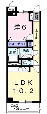 エスポワールつきみ野の間取り画像