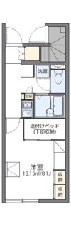 レオパレスビアンネートルの間取り画像