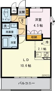 フェリス聖蹟Vの間取り画像