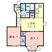 プリムヴェールIの間取り画像