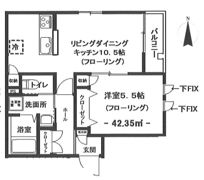 メゾンド・グローリーの間取り画像