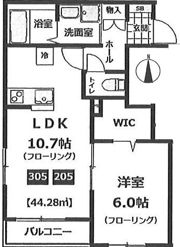 カルムASの間取り画像