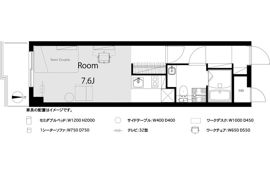 スカイコート市ヶ谷の間取り画像