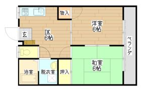 コーポ和美Aの間取り画像