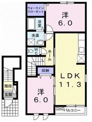ミモザヴィレッジ弐番館の間取り画像
