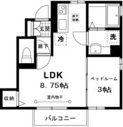クレセントハウスCの間取り画像