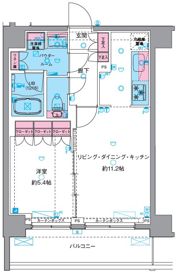 GENOVIA南千住VIskygardenの間取り画像