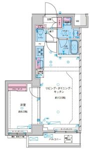 GENOVIA鐘ヶ淵の間取り画像