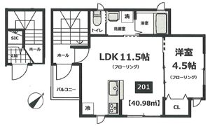 クレーベンの間取り画像