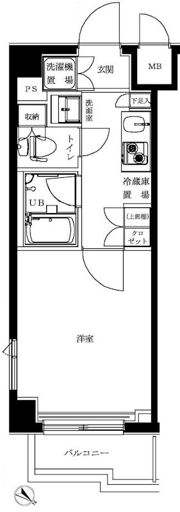 ルーブル旗の台弐番館の間取り画像
