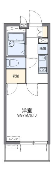 レオパレスラッキーの間取り画像