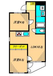 ハイツ自然園の間取り画像