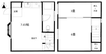 本羽田戸建ての間取り画像