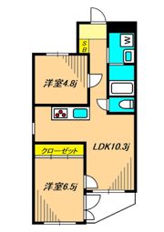 ハイツ自然園の間取り画像