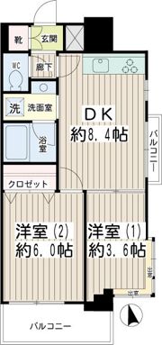 NICEアーバン千駄木の間取り画像