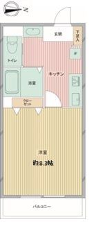 ベルメゾン自由が丘の間取り画像