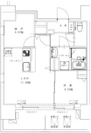 GENOVIA浅草VIIの間取り画像