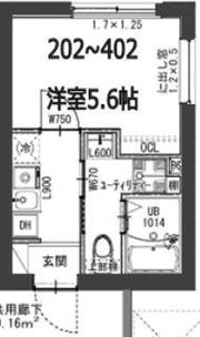 フラシア東品川の間取り画像