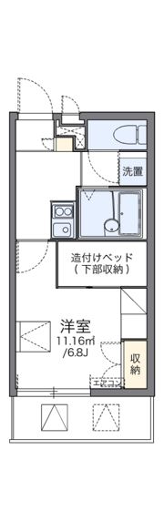 レオパレスセリオ国立の間取り画像