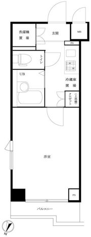 ルーブル武蔵小杉弐番館の間取り画像