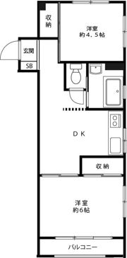今泉マンションの間取り画像