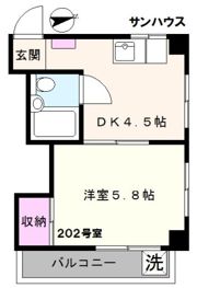 サンハウスの間取り画像