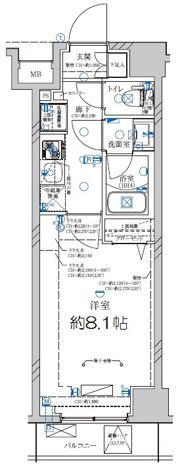ディアレイシャス武蔵関の間取り画像