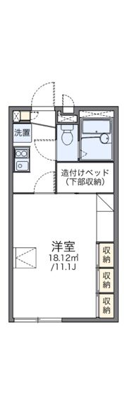 レオパレスS＆Kの間取り画像