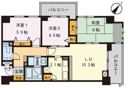 ユーキャッスルの間取り画像