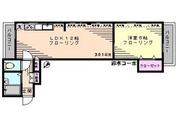 鈴木コーポの間取り画像