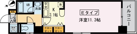 オーブ喜多乃の間取り画像