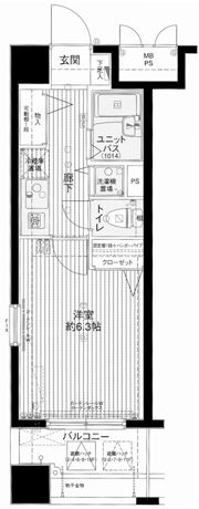 メインステージ赤坂IIの間取り画像