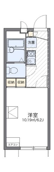 レオパレスカトレアの間取り画像