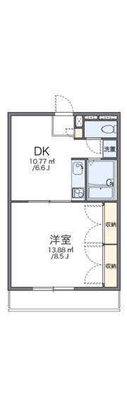 レオパレス拝島町の間取り画像