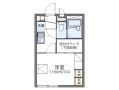 レオパレスサカエの間取り画像