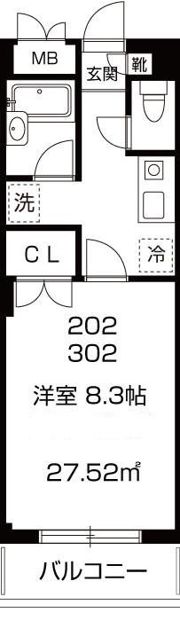 アメニティ三軒茶屋の間取り画像
