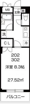 アメニティ三軒茶屋の間取り画像