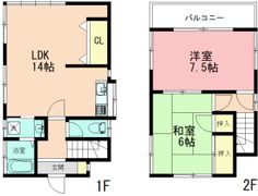 横浜市港南6丁目戸建ての間取り画像