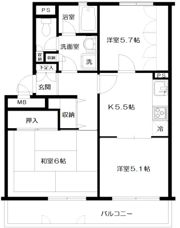 アーバン杉田の間取り画像
