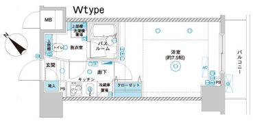 フェニックス横濱関内BAY GAIAの間取り画像