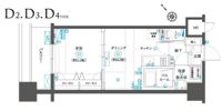 フェニックスヨコハマスクエアの間取り画像