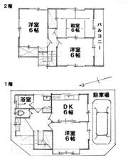 川口五丁目貸家の間取り画像