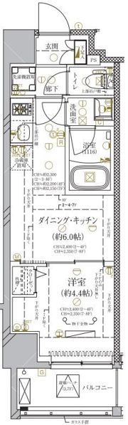 ディアレイシャス平和島の間取り画像