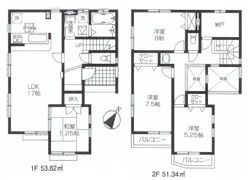 さいたま市緑区太田窪2号棟の間取り画像