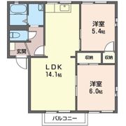 プレジオBの間取り画像