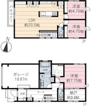 下落合4丁目貸家の間取り画像