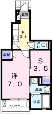 シャン ラフレシールの間取り画像