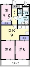 ベルデュールの間取り画像